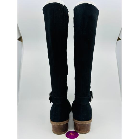 Dansko Women's Dalinda Black Waterproof Suede Tall Boots Size 40 EU/ 9.5-10 US - Picture 7 of 13